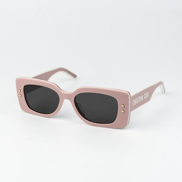 Dior DIORPACIFIC S1U Men Sunglasses Pink White Rectangle DIORPACIFIC S1U 40A0